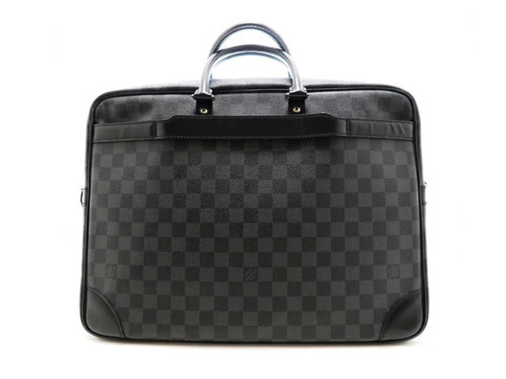 LOUIS VUITTON Bag Port Voyage Handbag Damier Graphite Black